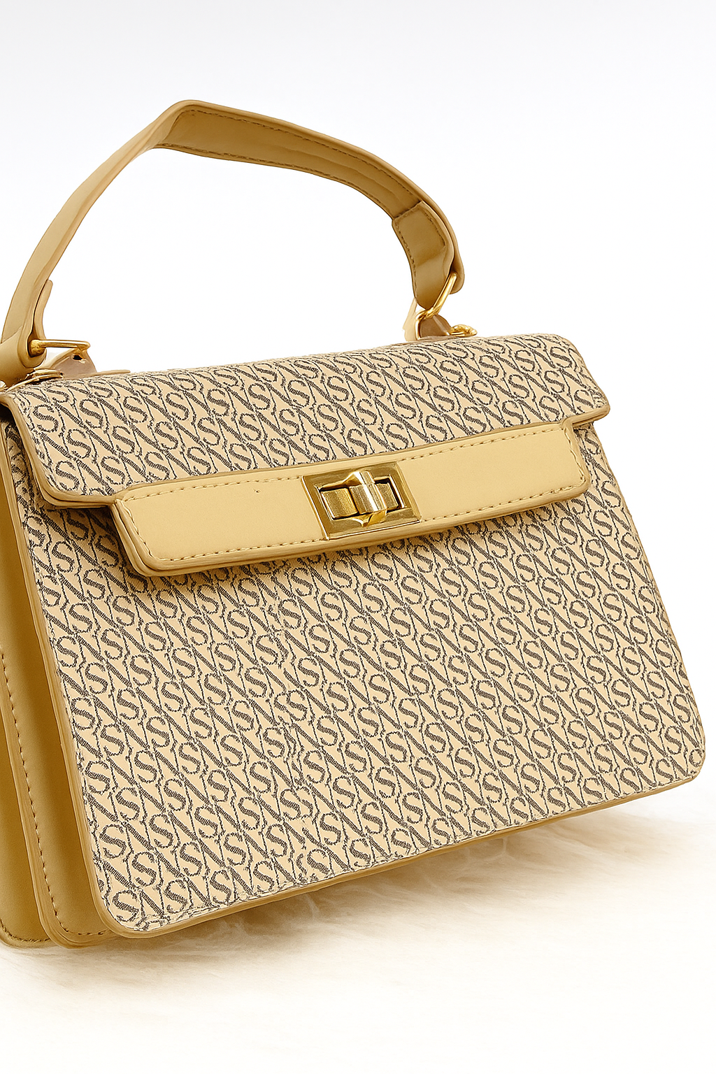 Handbag Brown Stripes