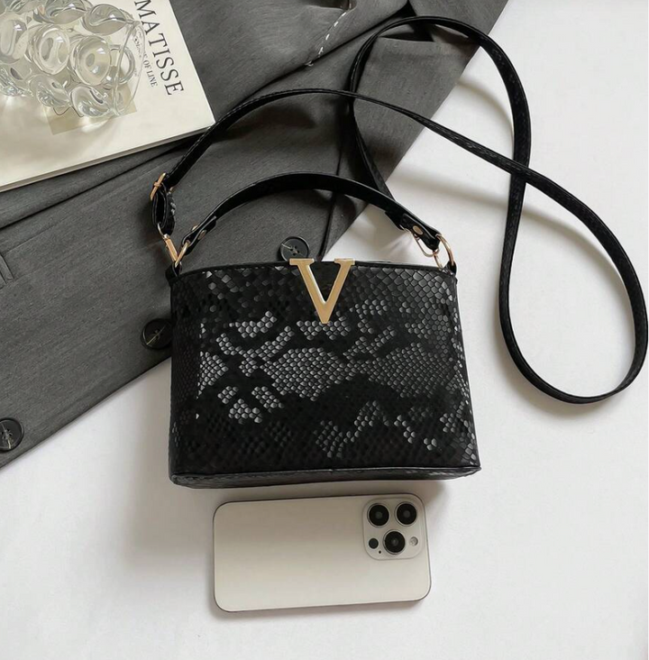 Crocodile Embossed High-Quality Stone Texture Tote Bag