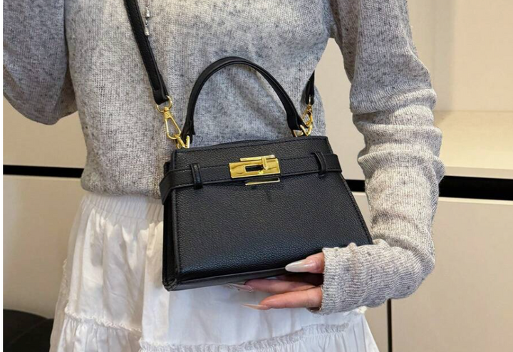 Fashionable High-End Lychee Pattern Women's Handbag,