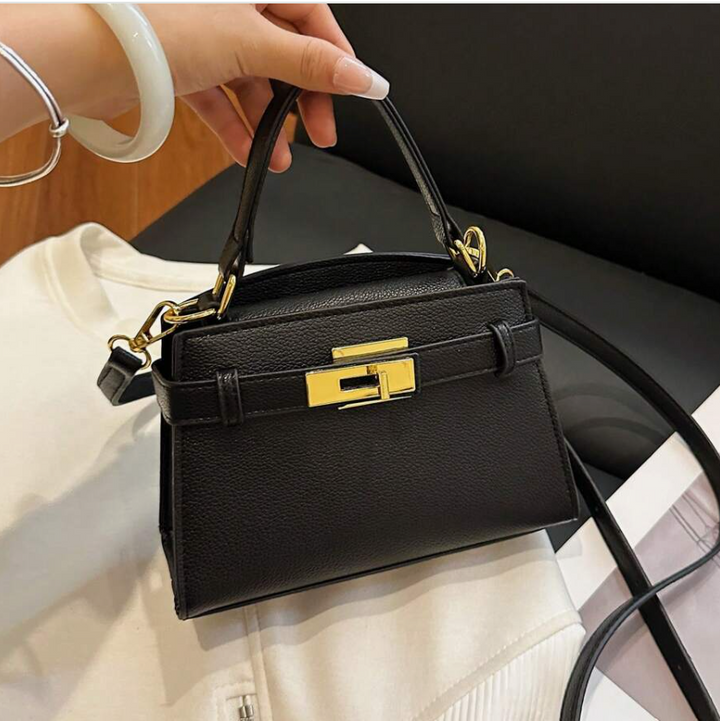 Fashionable High-End Lychee Pattern Women's Handbag,