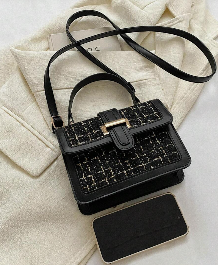 Mini Women's Stitched Flap Over Handbag