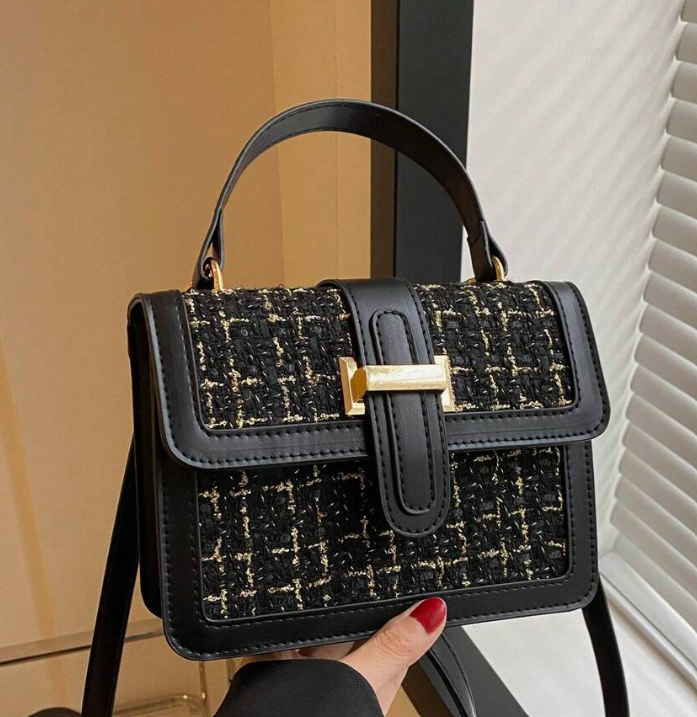 Mini Women's Stitched Flap Over Handbag